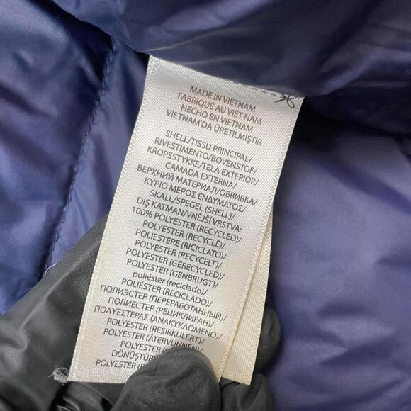 Polo Ralph Lauren Women's Small Navy Gorham Down Puffer Jacket Parka Coat Hooded - Picture 6 of 8